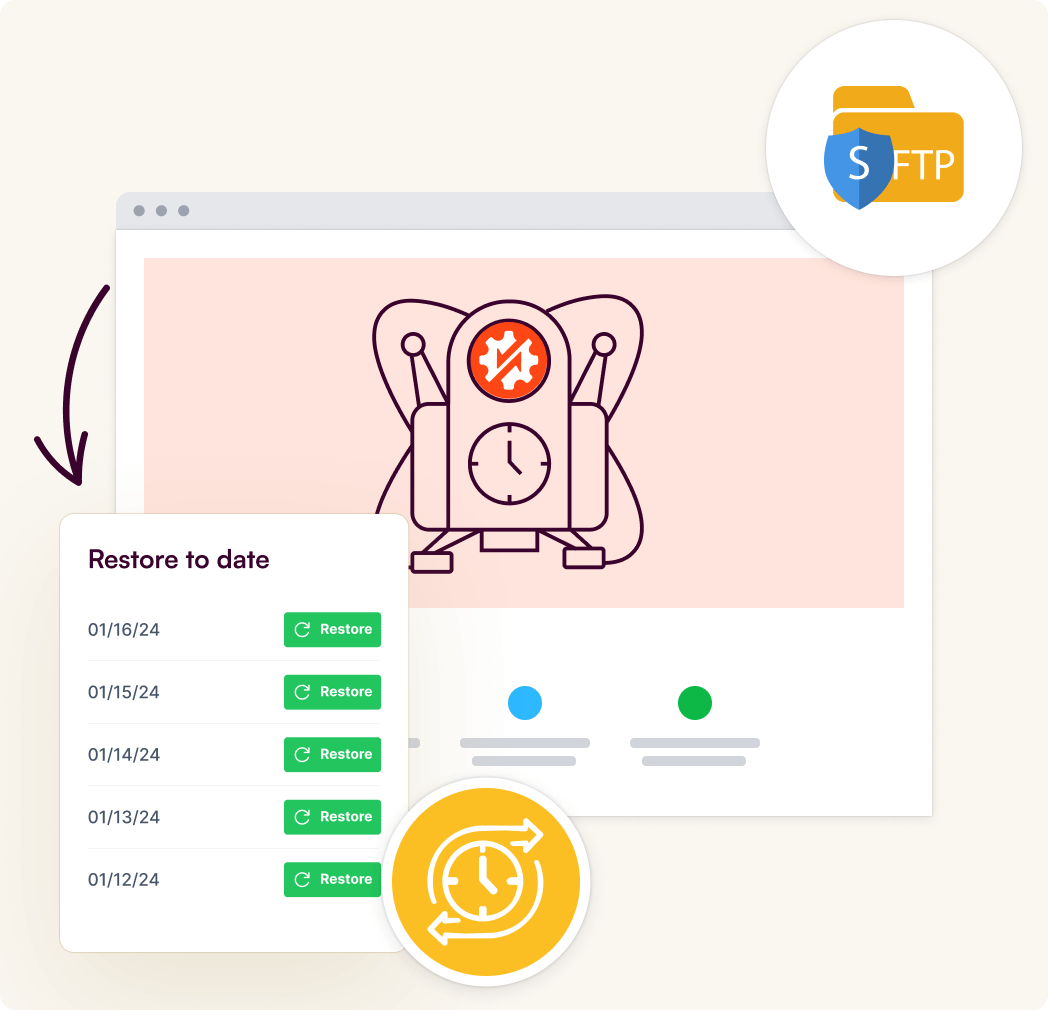 Easily Restore FTP / SFTP Backups With 1-Click From WordPress