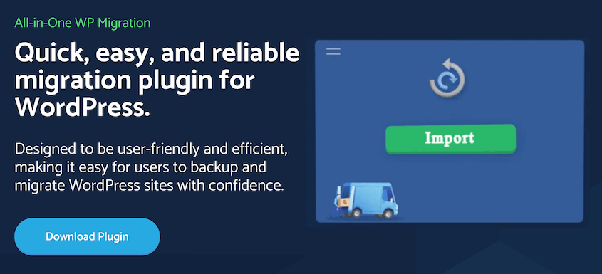 All-in-One WP Migration plugin