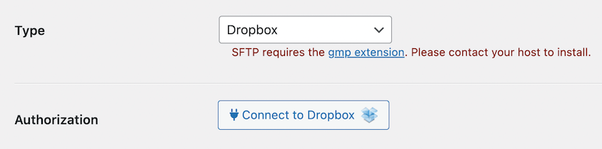 Connect WordPress to Dropbox