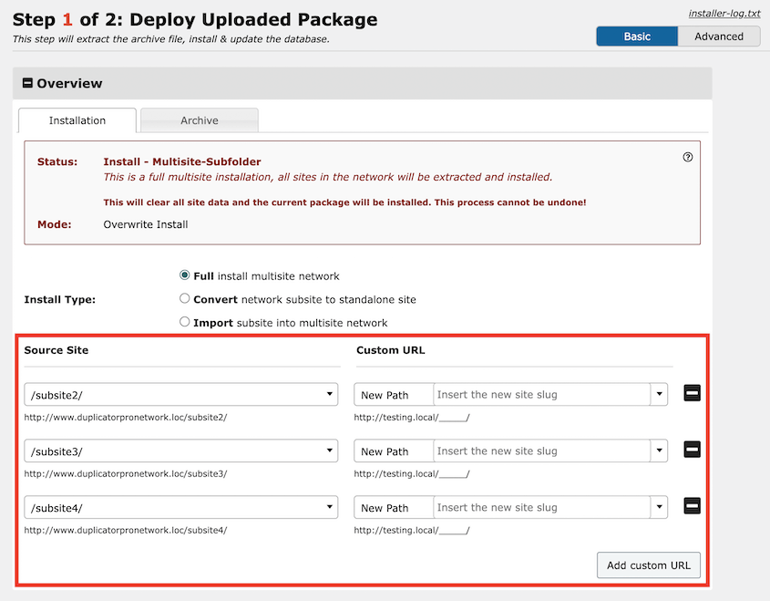 Mulitisite custom domain mapping