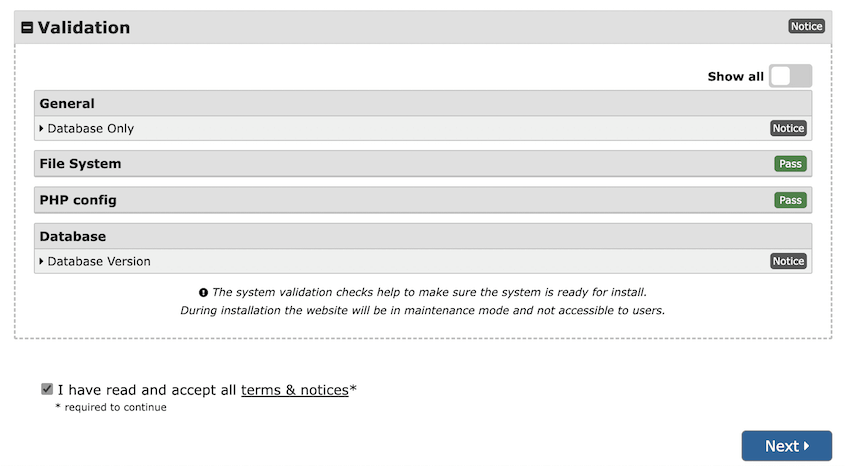 Duplicator validation