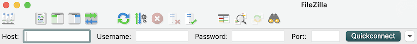 FileZilla Quickconnect