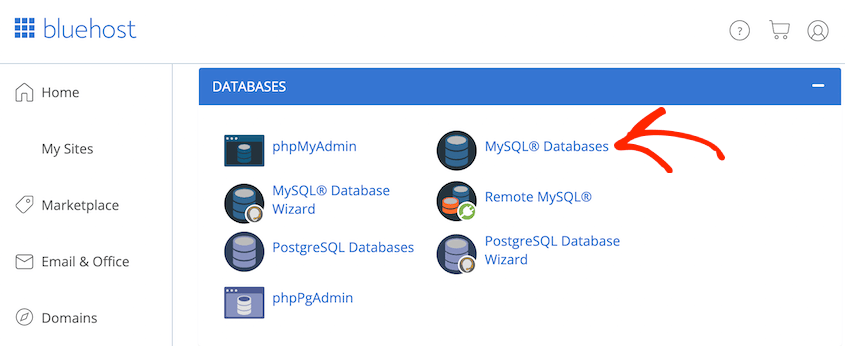 MySQL databases