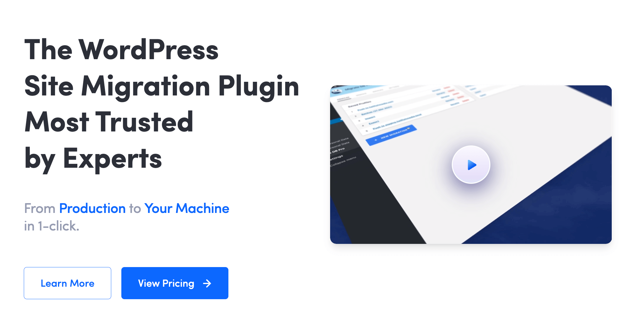 WP Migrate plugin