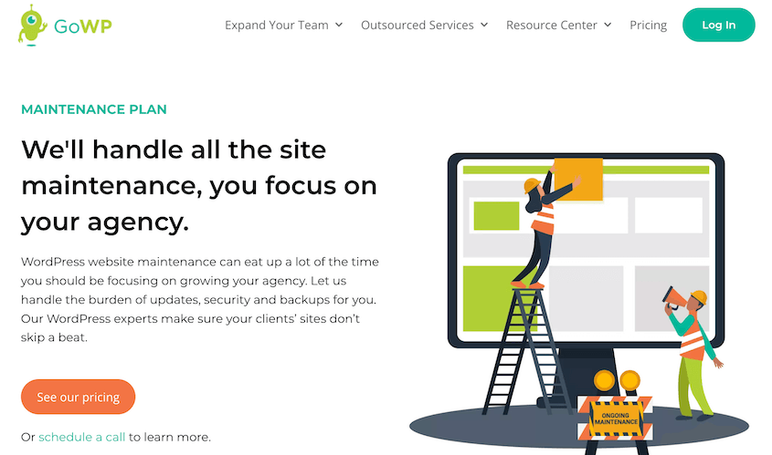 GoWP WordPress maintenance