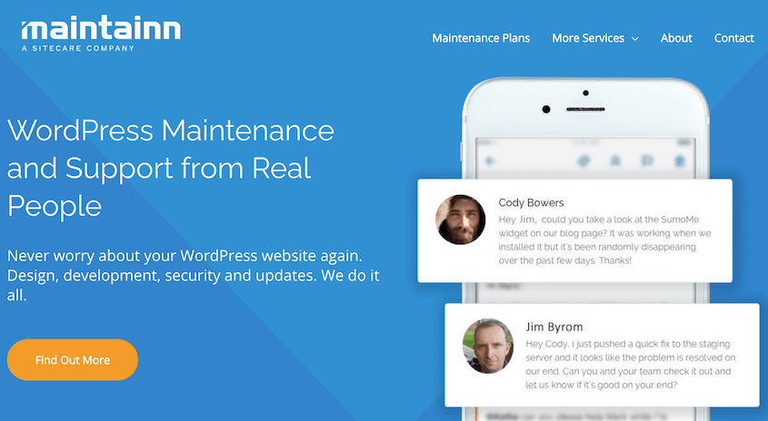 Maintainn WordPress maintenance