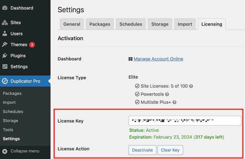 Activate Duplicator Pro License in Multisite