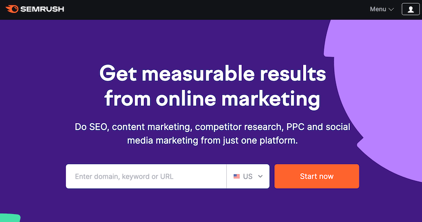 Semrush marketing tool