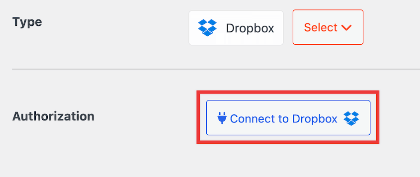 Connect Duplicator to Dropbox