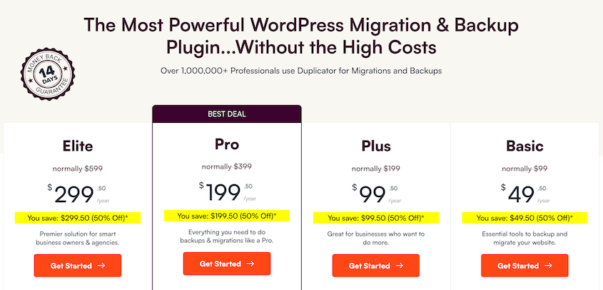 Duplicator pricing