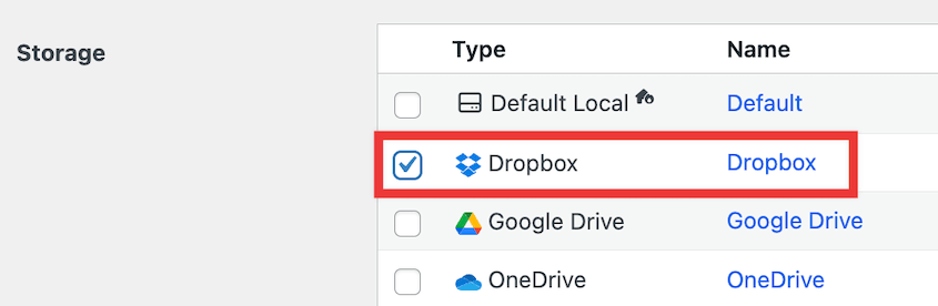 Scheduled Dropbox backup