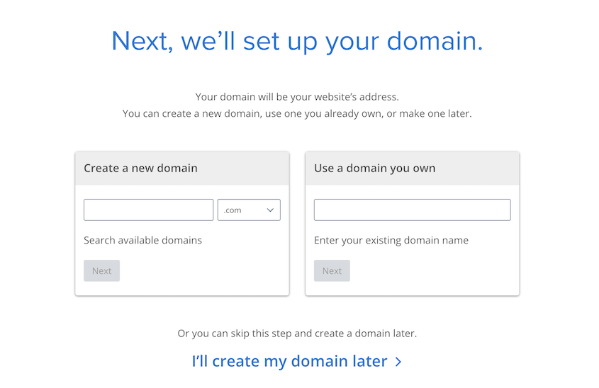 Bluehost domain registration