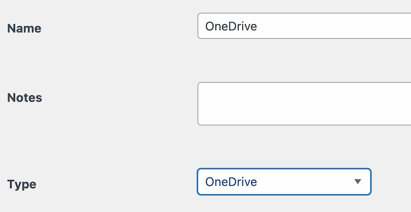 New OneDrive storage location