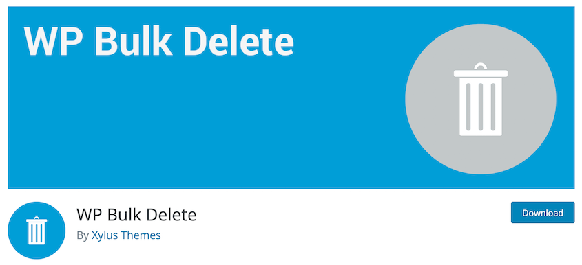 WP Bulk Delete plugin