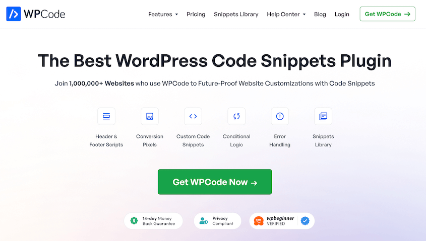 WP Code plugin