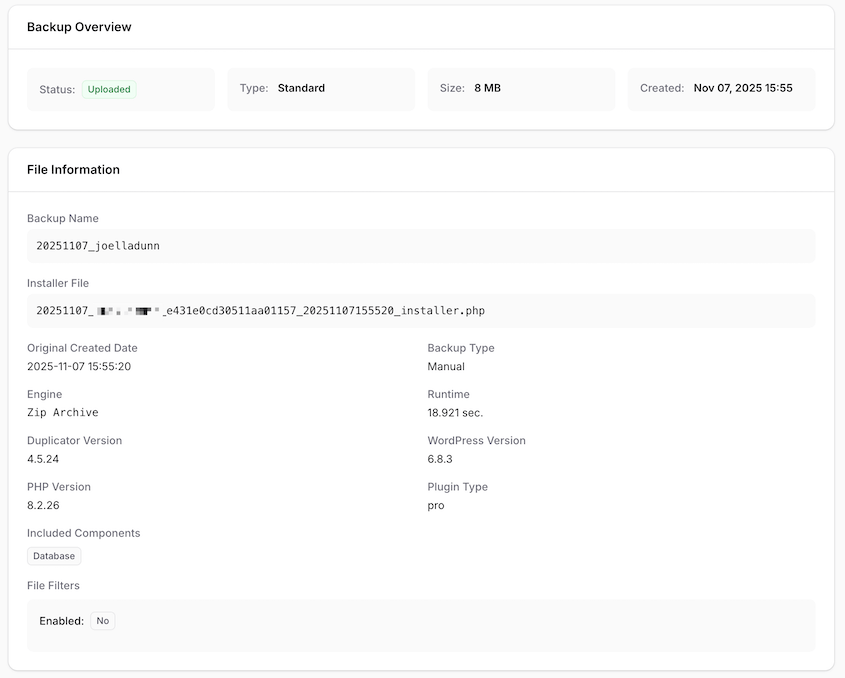 Cloud backup overview