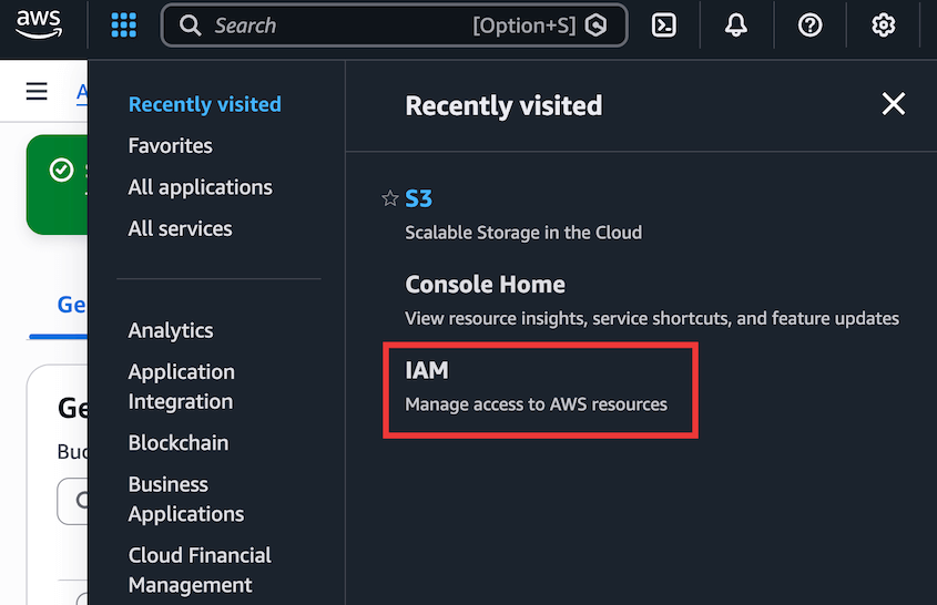 Open AWS IAM policy