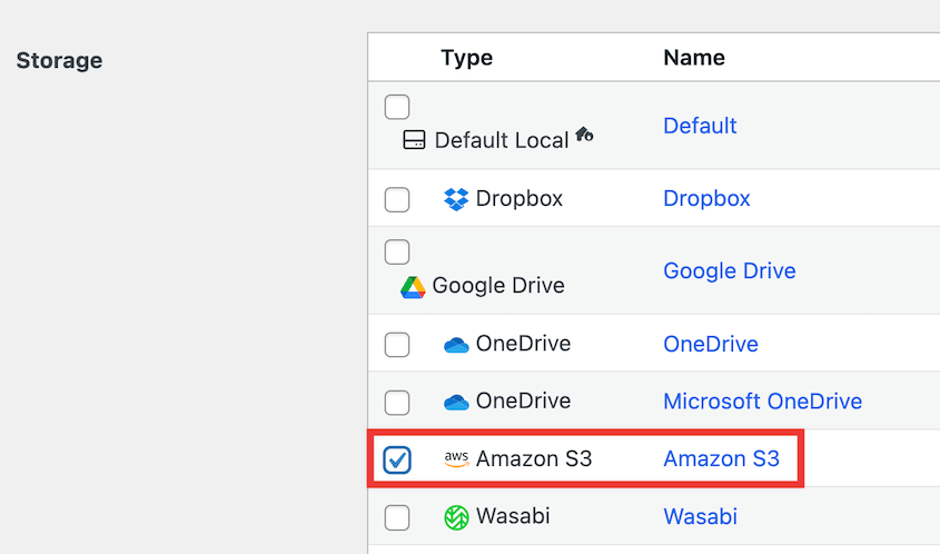 Scheduled Amazon S3 backup