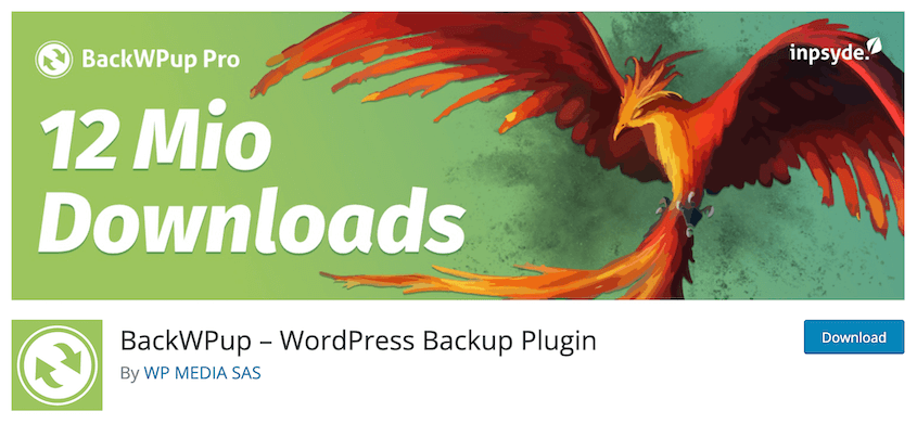 BackWPup free WordPress backup plugin