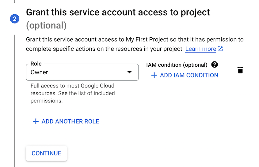 Service account owner
