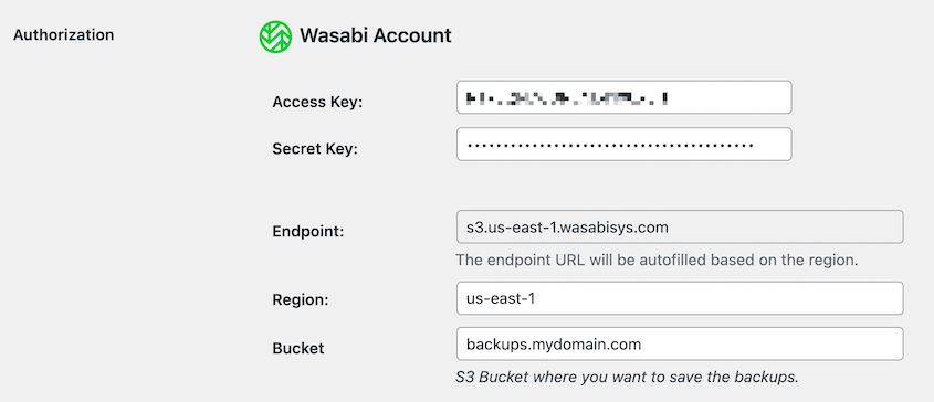 Wasabi Duplicator authorization