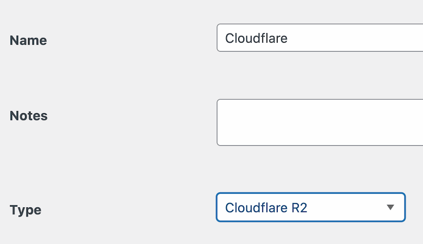 Cloudflare backup storage location