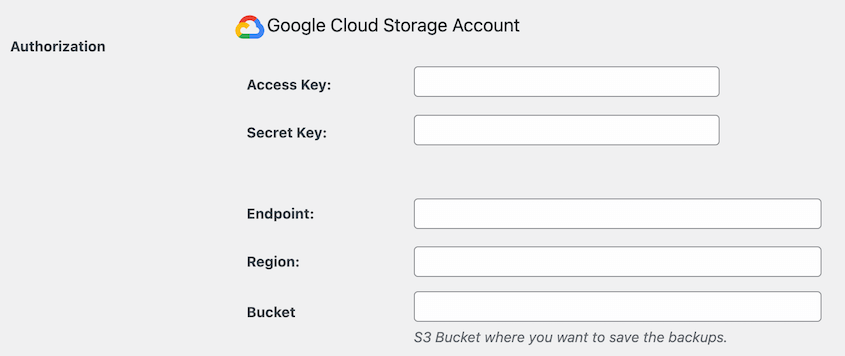 Google Cloud authorization