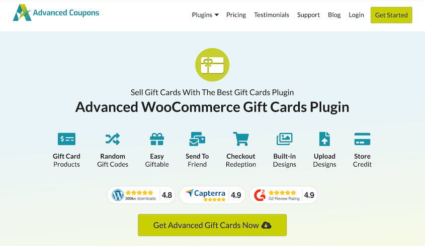 Advanced WooCommerce Gift Cards