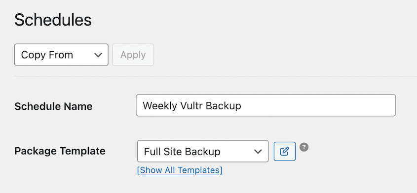 Automatic Vultr backup