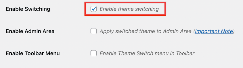 Enable theme switching