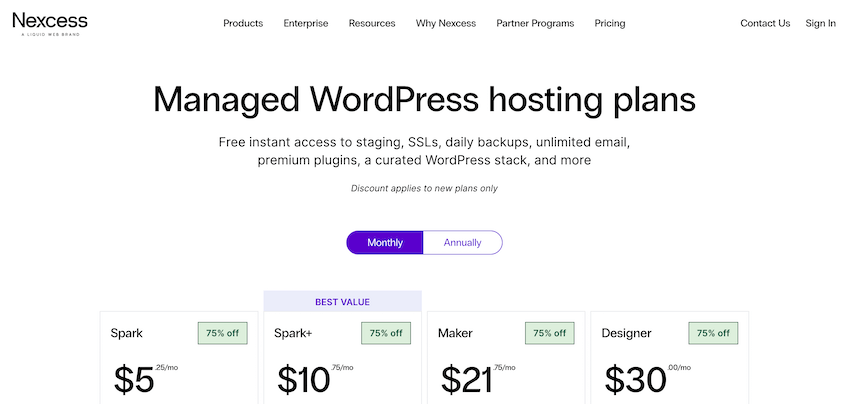 Nexcess WordPress hosting