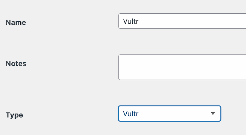 New Vultr storage location