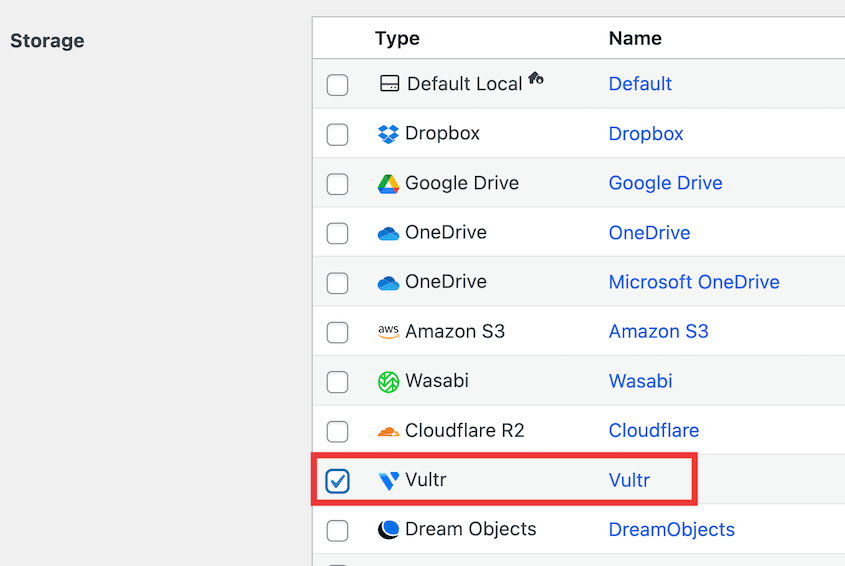 Scheduled Vultr backup