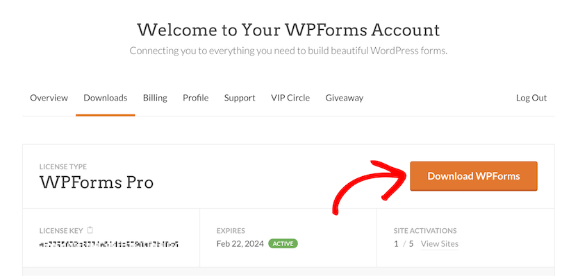 Download WPForms