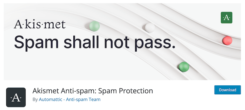 Akismet anti-spam plugin