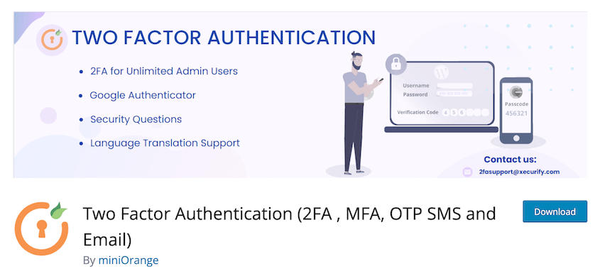 Two Factor Authentication plugin