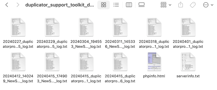 Duplicator support toolkit