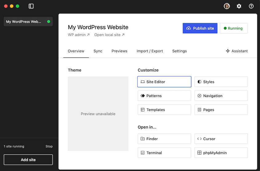 WordPress Studioサイト