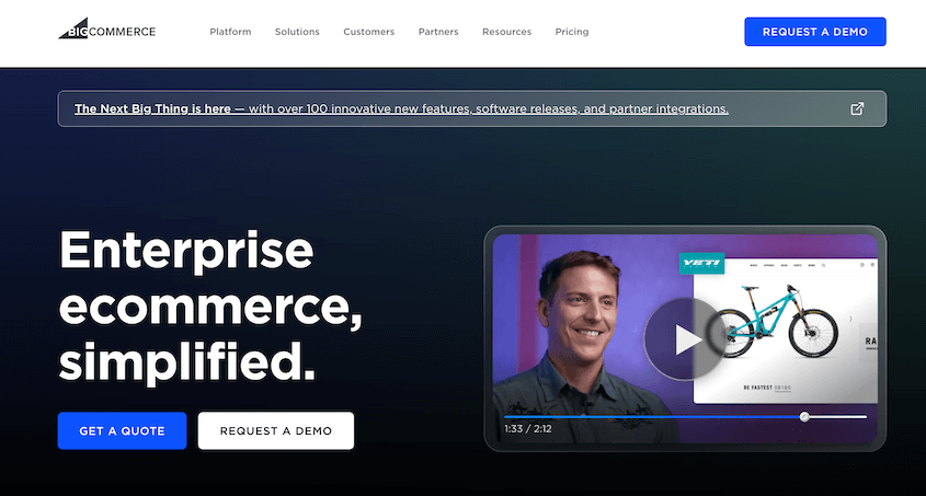 BigCommerce website