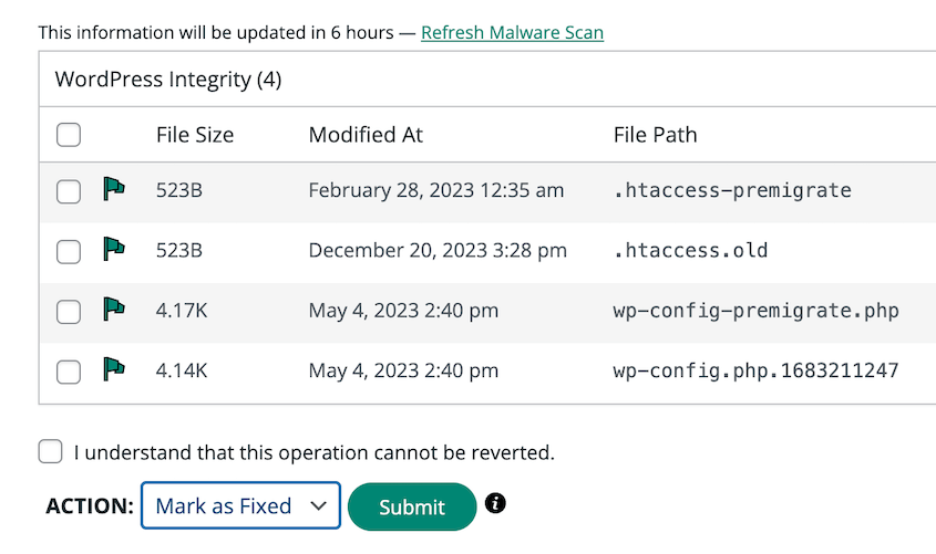 Sucuri malware scan