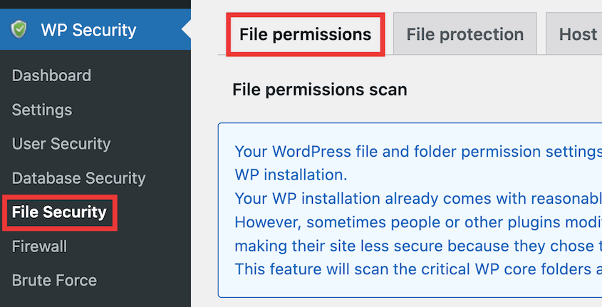 AIOS file permissions