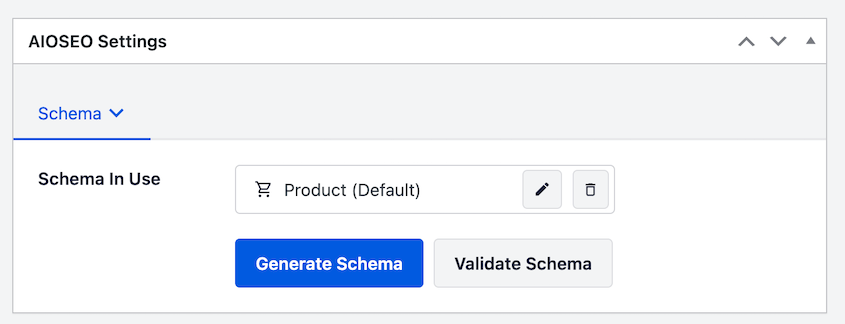 AIOSEO generate product schema