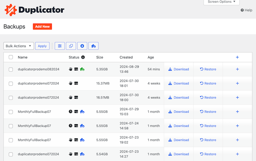 Duplicator Pro's redesign