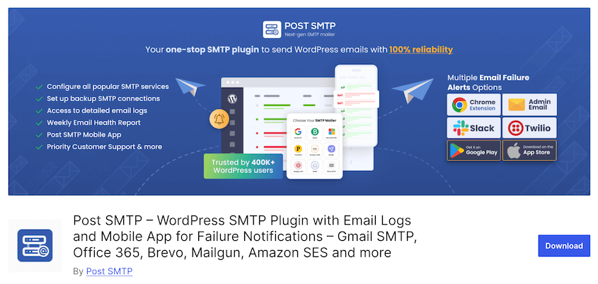 Post SMTP plugin