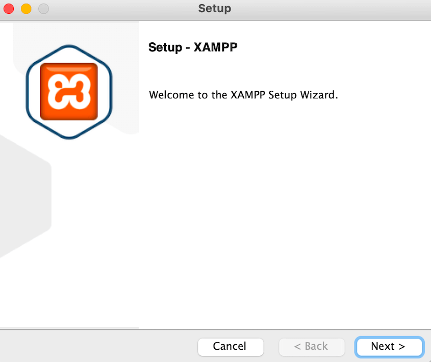 XAMPP installation wizard