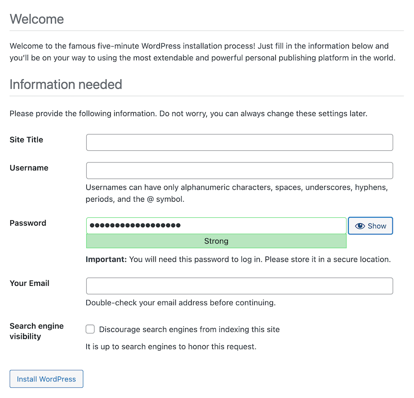 XAMPP site setup