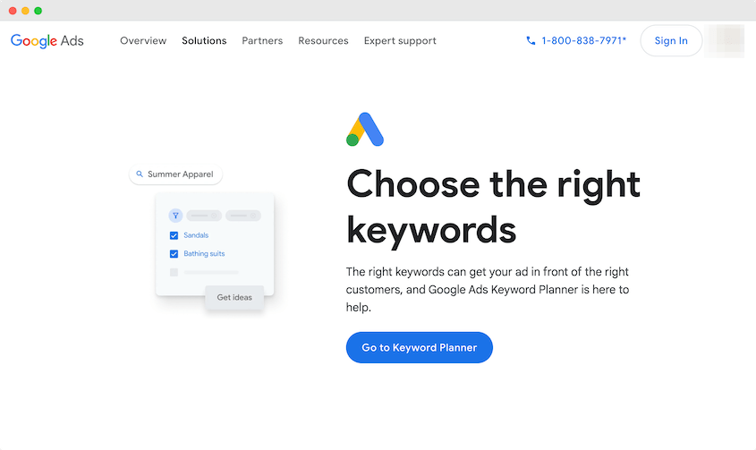 Google Keyword Planner