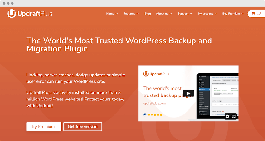 UpdraftPlus premium plugin