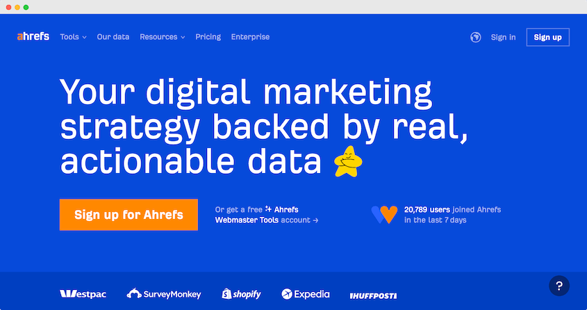 ahrefs website