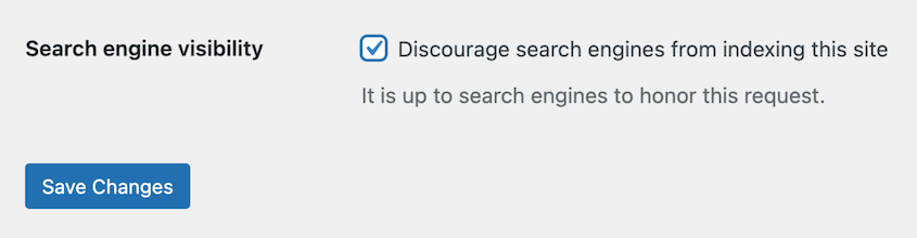 Discourage WordPress search visibility